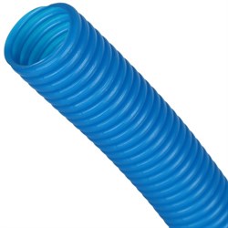 Защита труб диаметром 14-18 мм STOUT Труба гофрированная ПНД 20 мм синяя - фото 2704021