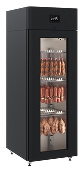 Шкаф холодильный POLAIR CS107 Salami blaсk черный, стеклянная дверь - фото 2943878