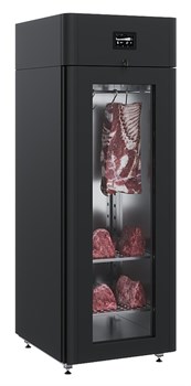 Шкаф холодильный POLAIR CS107-Meat стеклянная дверь, черный, тип 1 - фото 2943881