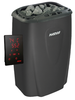 Электрическая печь HARVIA Moderna V45XE Black с выносным пультом в комплекте - фото 3820045