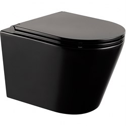 Унитаз Abber Bequem  подвесной Черный матовый с сиденьем Микролифт - фото 4146250