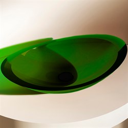 Раковина-чаша Abber Kristall 60  Зеленая - фото 4184139