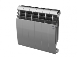 Биметаллический радиатор Royal Thermo Biliner 350 VD 6 секц. Silver Satin - фото 4462807