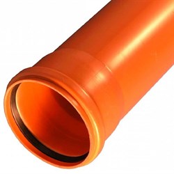 Труба канализационная Valfex DN160 x 4,9L0,5м, PP-R, оранжевая - фото 4499836
