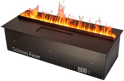 Встраиваемый очаг в модуль Schones Feuer 3D FireLine 600 + синий цвет - фото 4758540