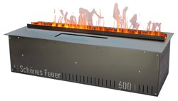 Встраиваемый очаг в модуль Schones Feuer 3D FireLine 600 стальной - фото 4758548