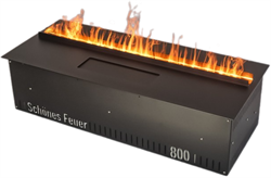 Встраиваемый очаг в модуль Schones Feuer 3D FireLine 800 + синий цвет - фото 4758585