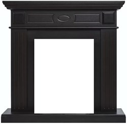 Классический портал для камина Firelight Bianco Classic черная эмаль - фото 4758957