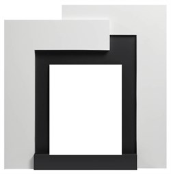 Классический портал для камина Firelight Tetris Classic белый, серый - фото 4759018