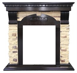 Угловой классический портал Royal Flame Dublin арочный сланец угл. под классический очаг - фото 4761271