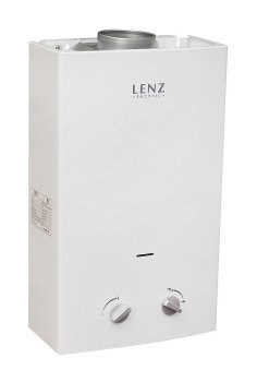 Газовый проточный водонагреватель Lenz Technic 10L WHITE - фото 4804457