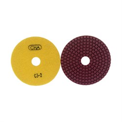 Алмазный гибкий шлифовальный диск CHA C3 50x2,0 №2 мрамор wet желтый - фото 4847955