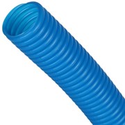 Защита труб диаметром 14-18 мм STOUT Труба гофрированная ПНД 20 мм синяя