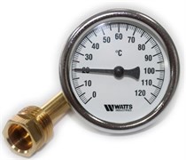 Термометр аксиальный F+R801 OR, 80 мм, 0-120 С, гильза 50 мм