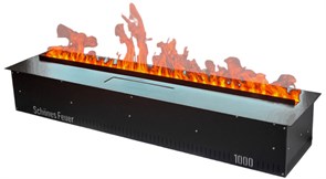 Встраиваемый очаг в модуль Schones Feuer 3D FireLine 1000 стальной