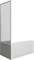 Шторка на ванну BAS Ахин, Индика, Ямайка 80см боковая часть (стекло Грейп), ШТ00021 - фото 4512236