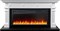 Линейный электрокамин Royal Flame Carlyle (белый с черным) с очагом Vision 42 LED - фото 4750125